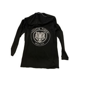 White Tiger Muay Thai Sweat Wckng Long Sleeve Shirt Mens Lar